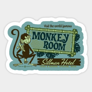 World Famous Monkey Room Vintage Spokane Washington Sticker